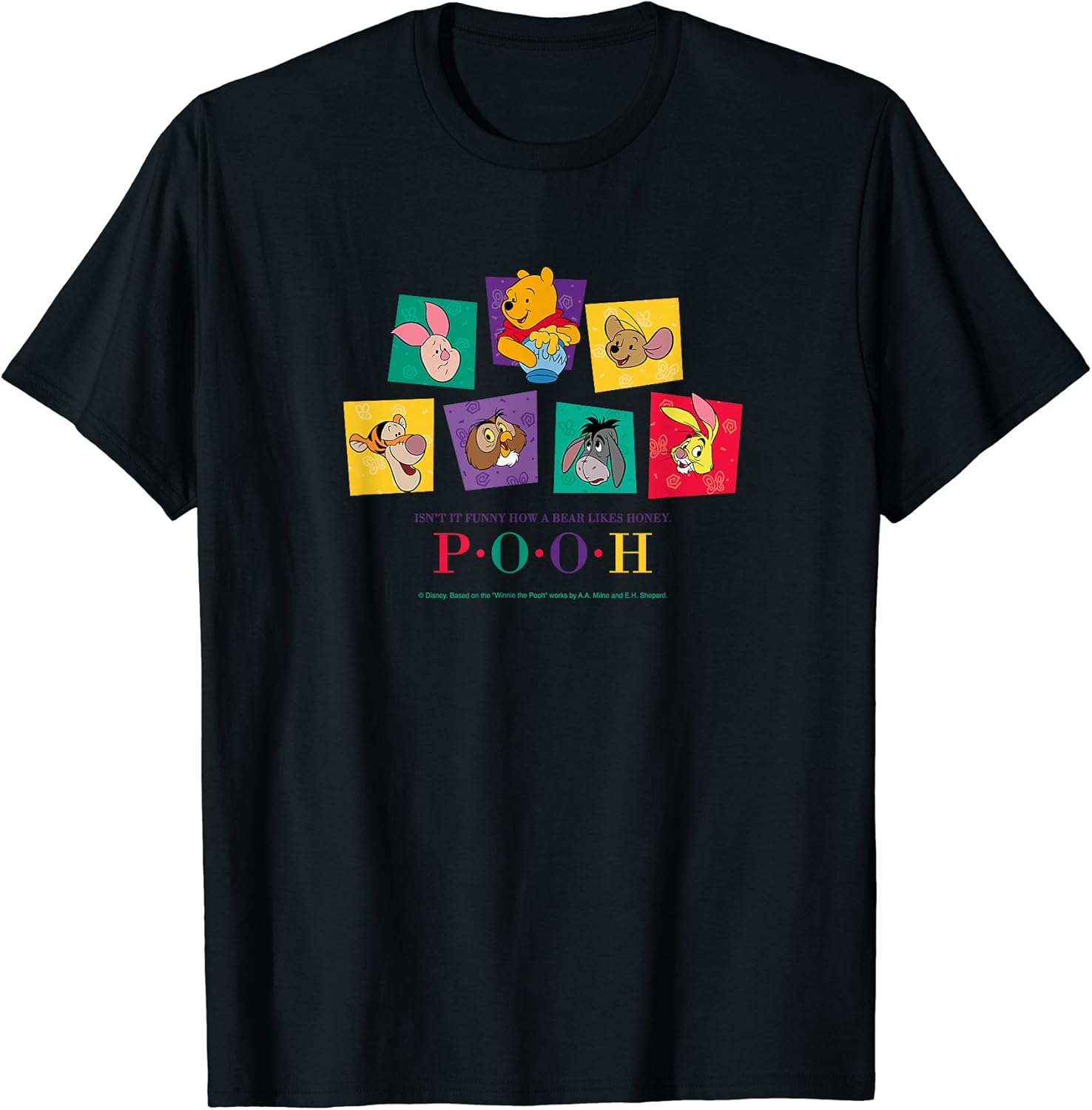 Winnie the Pooh くまのプーさん 集合 レトロ Tシャツ