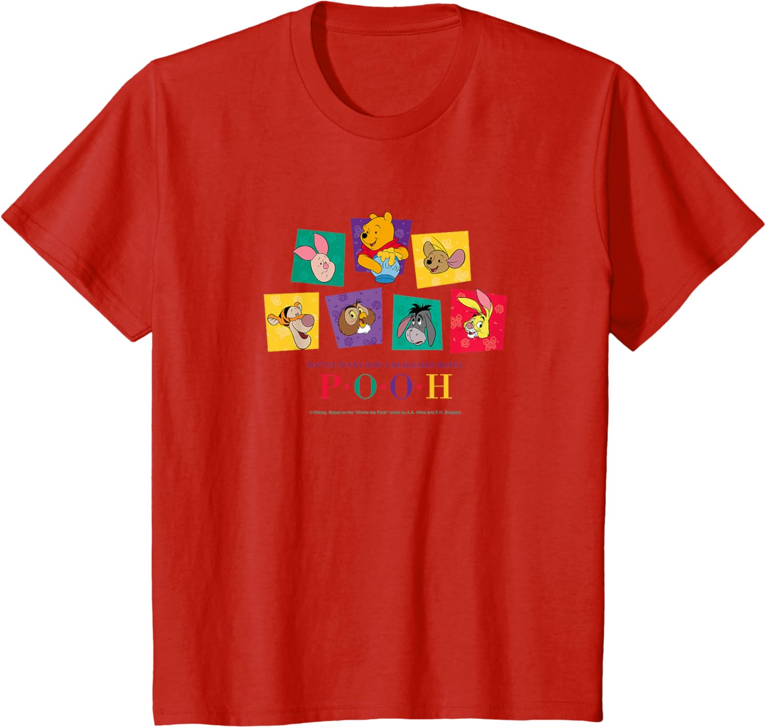 Winnie the Pooh くまのプーさん 集合 レトロ Tシャツ