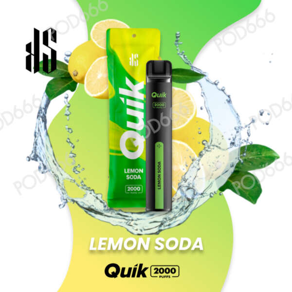 KS Quik 2000 Puffs Lemon Soda