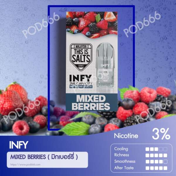 น้ำยา INFY รสมิกเบอร์รี่ (Mixed Berry)